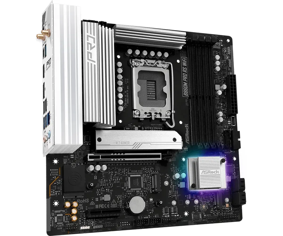 ASRock B860M Pro RS WiFi micro ATX mātesplate Photo 4