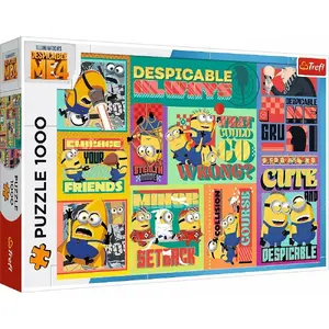 Puzzle jigsaw 1000 pieces TREFL Trefl Puzzle 1000 Szalone przygody Minionków