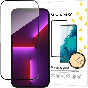 Wozinsky Case Friendly Wozinsky Full Glue pilns aizsargstikls ar rāmi iPhone 15 Pro - melns