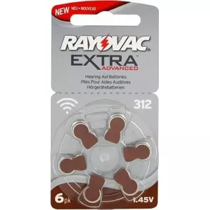 Pogas baterijas RAYOVAC PR41 (R53) — 6 gab., sudraba oksīda