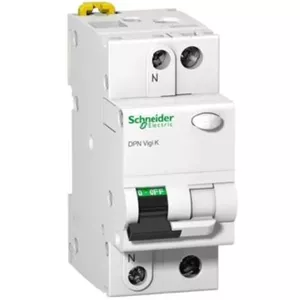Дифференциальный автомат Schneider Electric DPN Vigi K, 2 полюса, 16А, характеристика C, ток утечки 30мА, тип A