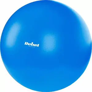 Exercise ball Rebel Mini 25 cm for Pilates and rehabilitation with hand pump, blue