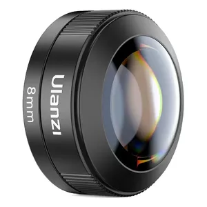 Wide Smartphone Lens Ulanzi CL-004, 6 elements/6 groups, 0.2x magnification, aluminium, amber/black