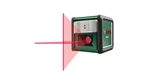Линейный лазерный уровень Bosch Quigo 635 нм точность 0.8 мм/м самовыравнивание 4° резьба 1/4"