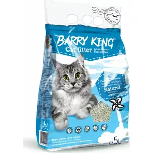 Cat litter Barry King BK-14500 Natural 5 L clumping mineral litter