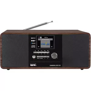 Tabletop tuner REHAU IMPERIAL DABMAN i200 CD, Digital DAB+/FM/UKW, CD player, 20 W, Walnut
