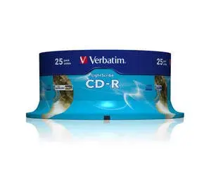 CD-R discs VERBATIM Lightscribe V1.2 700 MB 52x — 25 pcs