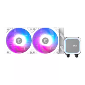 All-in-one liquid cooler MSI MAG CORELIQUID A13 240 — 120 mm fan, supports LGA 1700 / AM4 / AM5, white