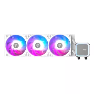 MSI MAG CORELIQUID A13 360 WHITE All-in-One Liquid Cooler, 360mm Radiator, 120mm Fans, LGA 1700, AM4, AM5