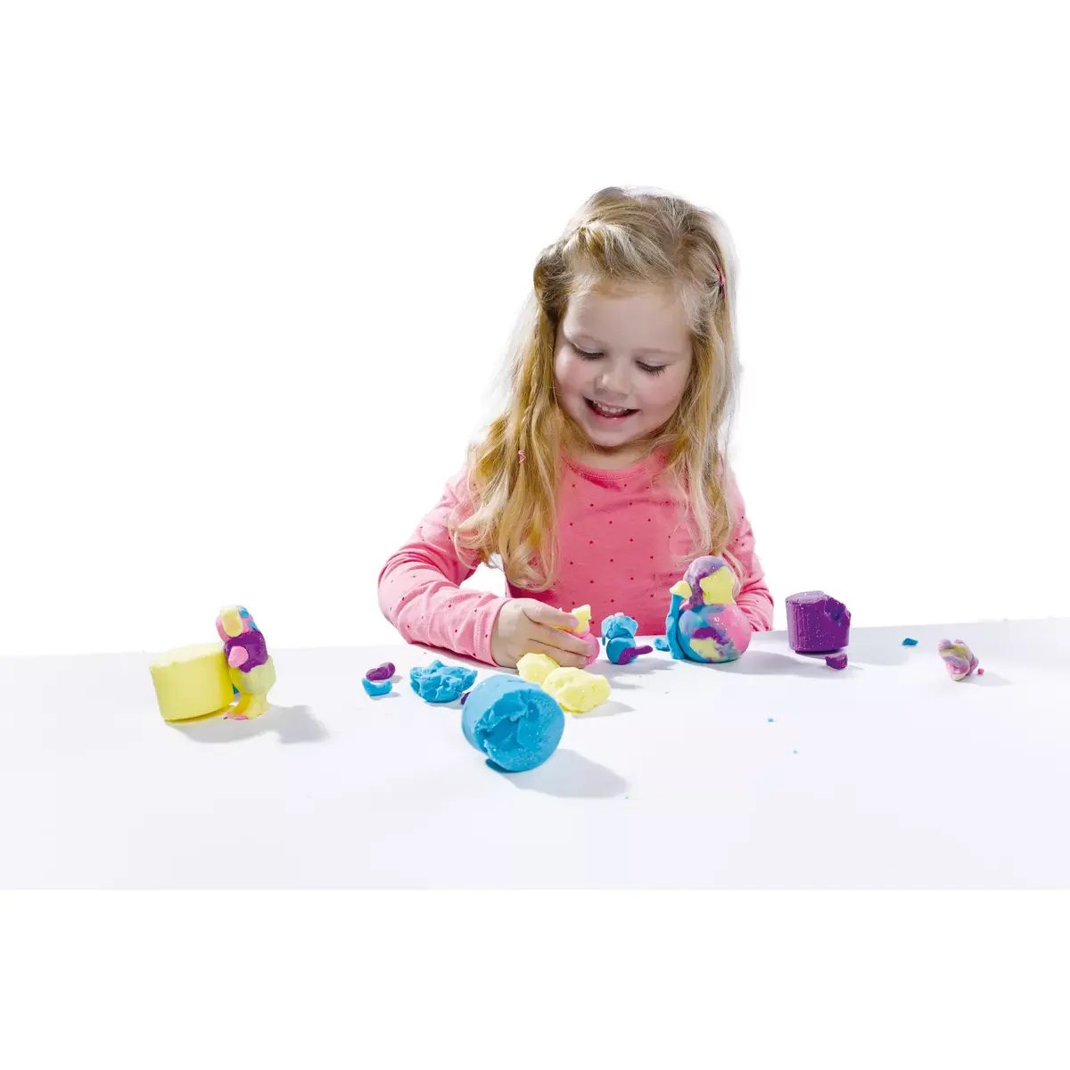 Modelēšanas mīkla SES Creative Dough glitter 4x90g Photo 3