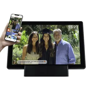 Denver PFF-1070B Digital Photo Frame 25.6 cm (10.1") 1280 x 800 IPS Touchscreen Wi-Fi 16 GB Black