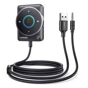 Auto Bluetooth uztvērējs UGREEN 35002 — bezvadu Bluetooth 5.4 AUX 3,5 mm adapteris