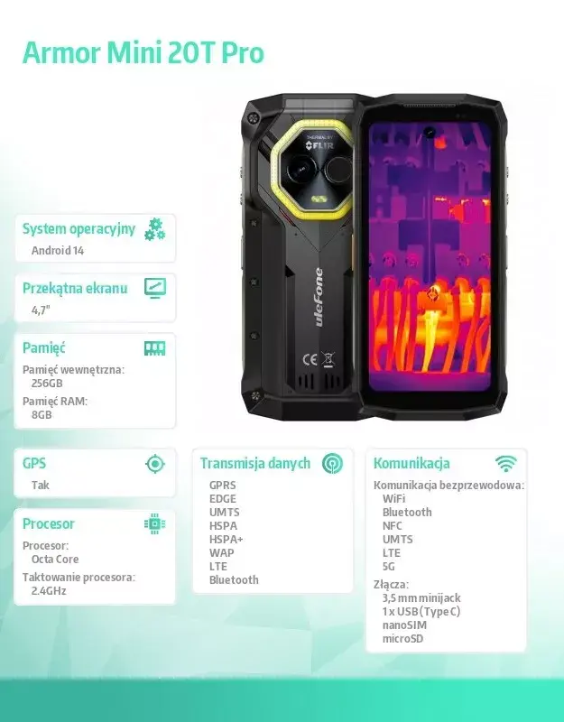 UleFone Armor Mini 20T Pro 5G смартфон Photo 16
