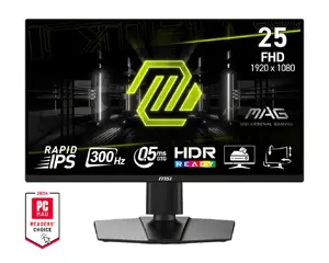 Монитор MSI MAG 255PXF 24.5" Full HD (1920×1080) Rapid IPS, 300 Гц, 0.5 мс, FreeSync Premium, матовый