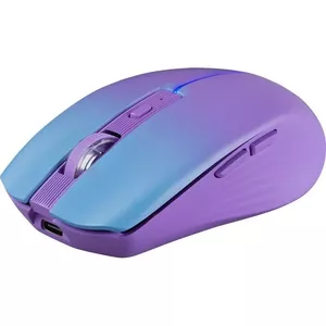 Bezvadu ambidekstrāla pele DEFENDER Mystery MM-301 RF+BT, 1600 DPI, RF+Bluetooth, uzlādējama 500 mAh, violeta
