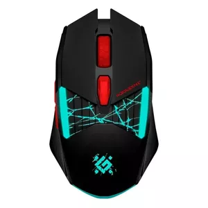 Беспроводная игровая мышь DEFENDER GM-126 TISA RF+BT, оптическая 3200 DPI, 2.4 ГГц RF + Bluetooth, аккумулятор 300 мА·ч, амбидекстр, 5 кнопок, nano-приемник