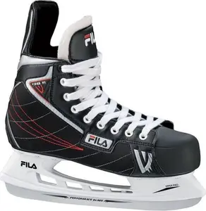 Fila Viper HC Ice Skates, Black/Red, Size 43.5
