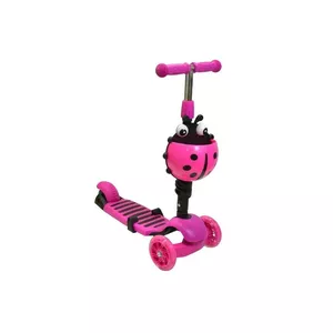 Ride-on balansscooteris Enero Biedronka 3in1 — rozā, modelis 1017655