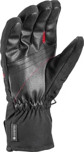 Cimdi Leki Vision GTX melni/sarkani izmērs 9.0 — ūdensizturīgi, elpojoši