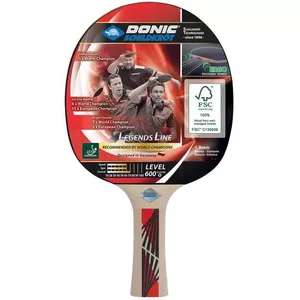Donic Schildkröt Legends 600 Table Tennis Racket, Wood