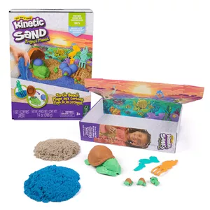 Children's kinetic sand Spin Master Kinetic Sand Project Planet Turtle Beach Multicolour