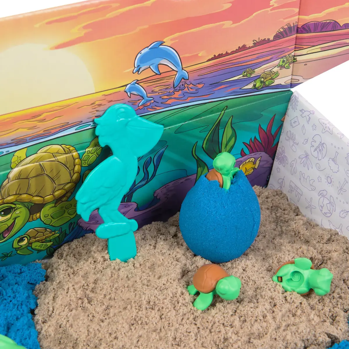 Children's kinetic sand Spin Master Kinetic Sand Project Planet Turtle Beach Photo 4