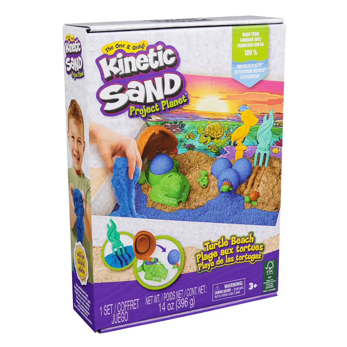 Children's kinetic sand Spin Master Kinetic Sand Project Planet Turtle Beach Photo 8