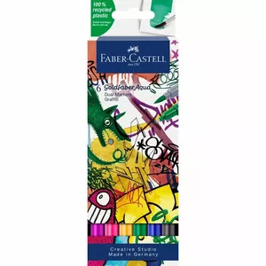 Faber-Castell Goldfaber Aqua Dual kontūrzīmulis Smalka Melns, Zils, Zaļš, Gaiši rozā, Lillā, Dzeltens 1 pcs