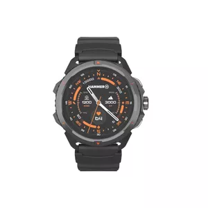 Смарт‑часы Hammer Hammer Watch 2 Black — 1,5" AMOLED, GPS, водонепроницаемые, измерение пульса, фитнес‑трекер