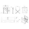 Fiksēta sienas montāža Multibrackets M Public Video Wall Mount Push X Small 200 Photo 6