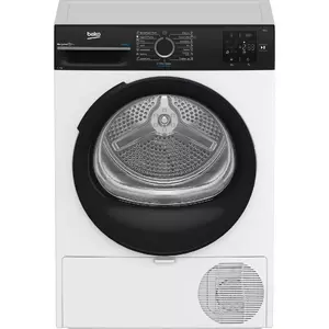 Tumble dryer BEKO BM3T37239WBB 7 kg heat pump with steam, A++ energy class, direct water drainage