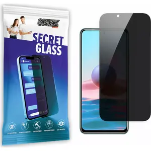 Privacy Screen Glass GrizzGlass SecretGlass for Xiaomi Redmi Note 10 Pro (tempered privacy glass)