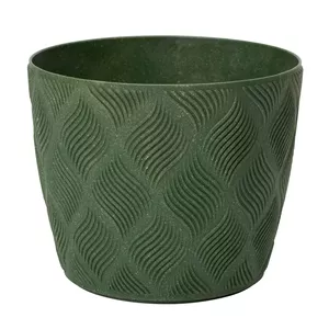 Flower pot FORM_PLASTIC Flow Petit Eco 15 cm, green