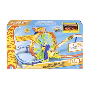Vehicle & track set MATTEL Hot Wheels Rapid Launch & Loop — metal/plastic, multicolour, age 4+