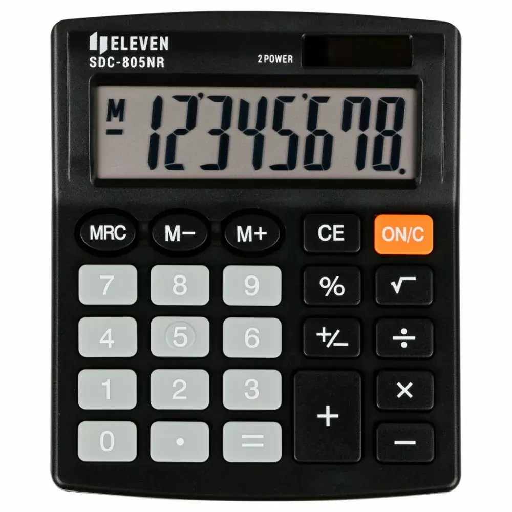 Калькулятор Eleven SDC805NR на солнечной энергии Photo 2