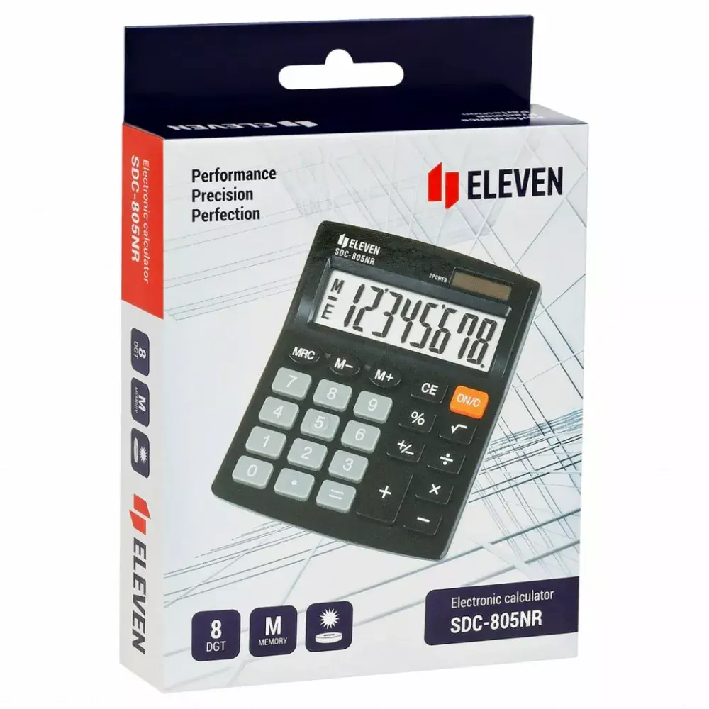 Калькулятор Eleven SDC805NR на солнечной энергии Photo 5