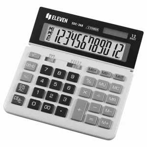 Desktop calculator Eleven SDC368 KALSDC368 white-black – basic arithmetic functions, compact design
