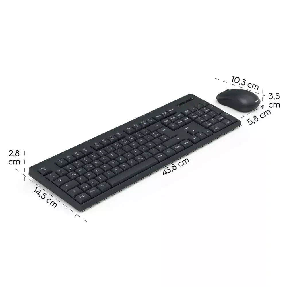 HAMA WKM-100 wireless keyboard and mouse set Photo 2