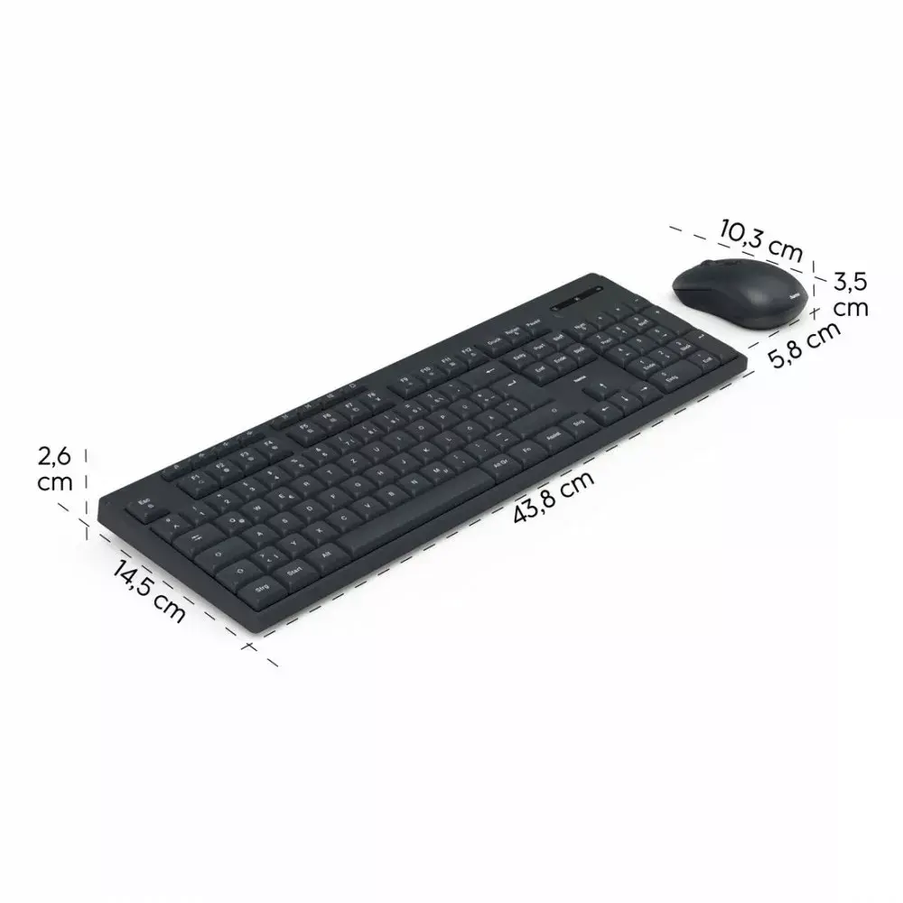 HAMA WKM-200 wireless keyboard and mouse set Photo 2