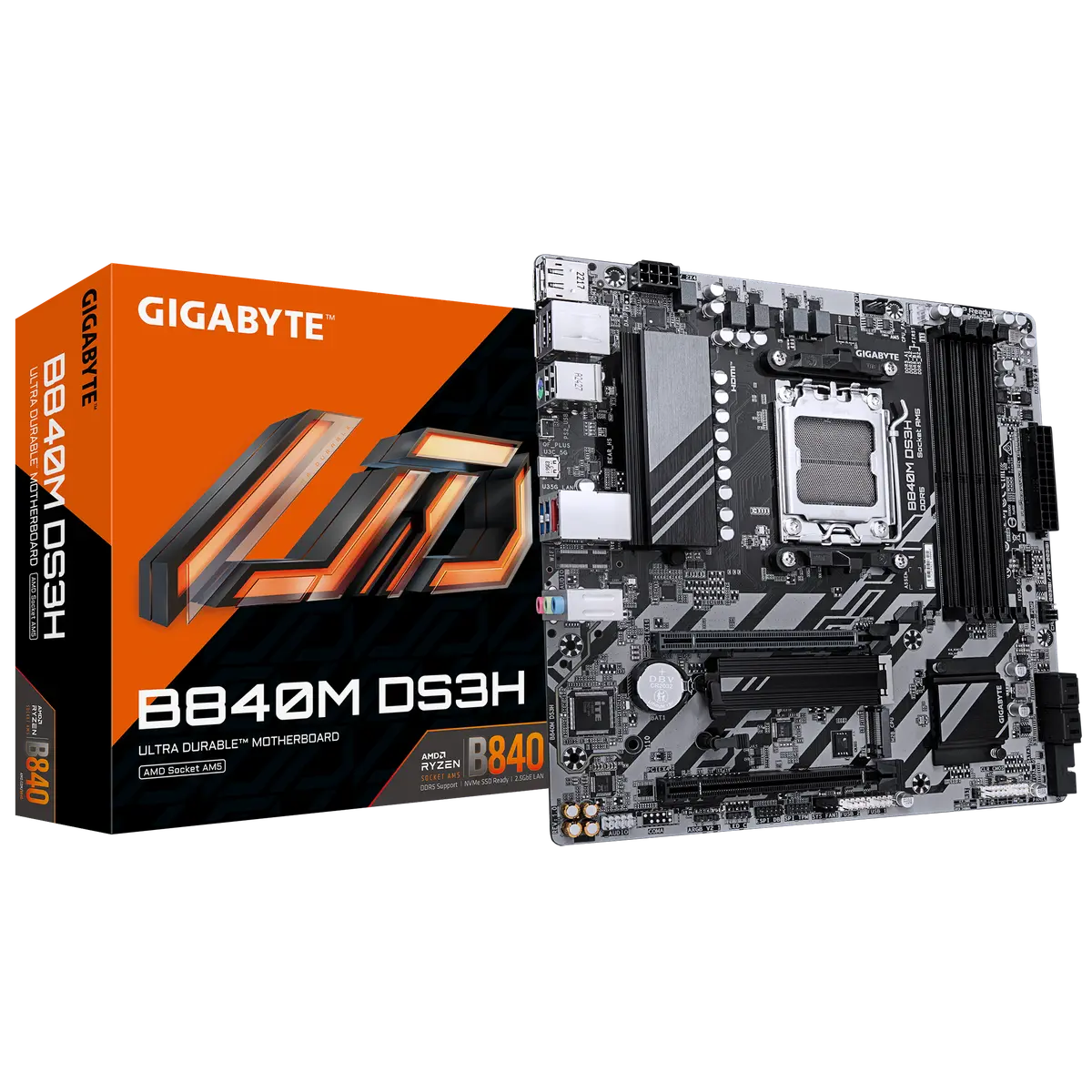 GIGABYTE B840M DS3H Micro ATX mātesplate