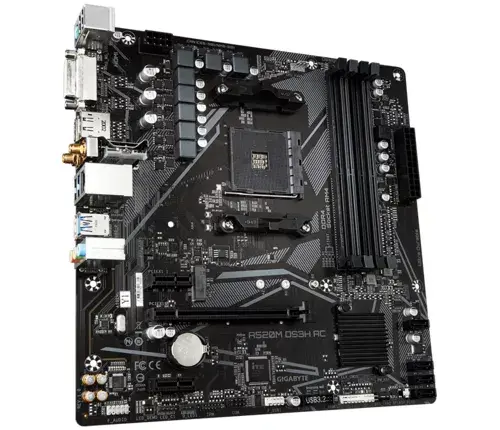 Motherboard GIGABYTE A520M DS3H AC, A520 Photo 3