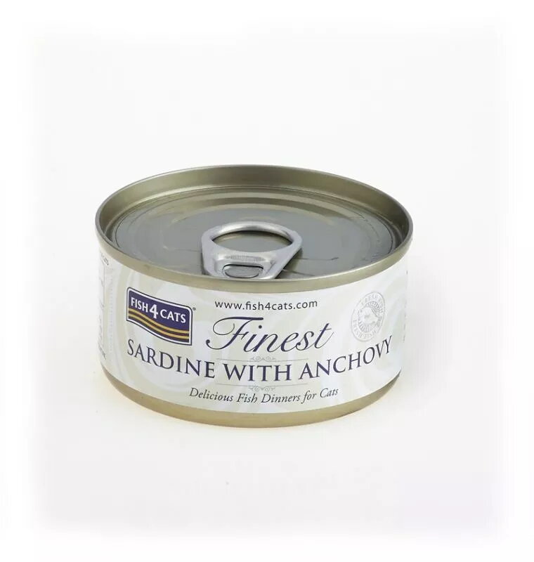Fresh Look at Wet Cat Food Fish4Dogs Sardine With Anchovy 70 G