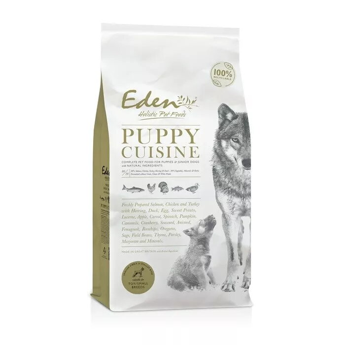 Sausais barības līdzeklis kucēniem Eden Puppy