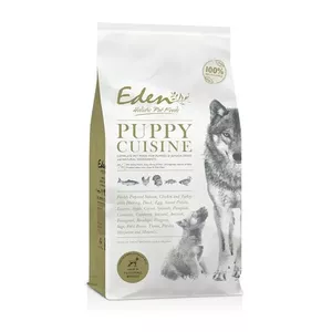 Сухой корм для щенков Eden Puppy Cuisine 80/20 Small kibble 2 кг — Лосось, Белок 40%, Жир 17.5%