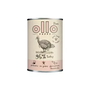 Влажный корм для щенков OLLO Puppy Pure Turkey 400 г — влажный корм с индейкой, 400 г, без глютена и сои