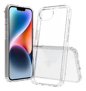 Caurspīdīgs mobīlā tālruņa vāciņš Screenor Bumper Apple iPhone 16e 6.1 collu ekrānam no termoplastiskā poliuretāna