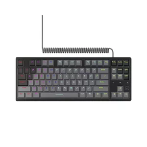 Mehāniskā spēļu klaviatūra LORGAR Azar 514TKL vadu RGB melna EN izkārtojums