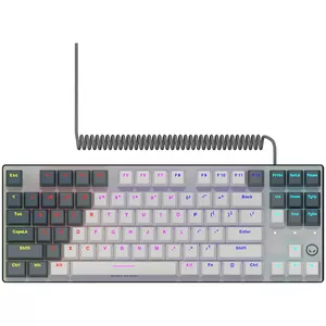 Mechanical gaming keyboard LORGAR Azar 514TKL wired RGB white EN layout