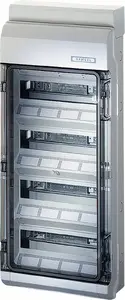 Hensel KV 8448 virsapmetuma sadales skapis, 4 x 12 moduļi, IP65