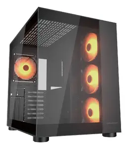 COUGAR PC Midi Tower Case FV150 ARGB — Black, ATX/MicroATX/Mini-ITX, 3x120mm front + 1x120mm rear, 2x3.5" & 2x2.5" bays